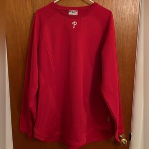 Philadelphia Phillies Majestic Waffle Long-Sleeve Top